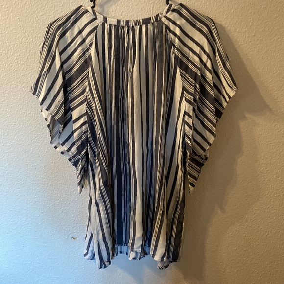 Caffe Marrakech striped and embroidered blouse size medium - Picture 5 of 5